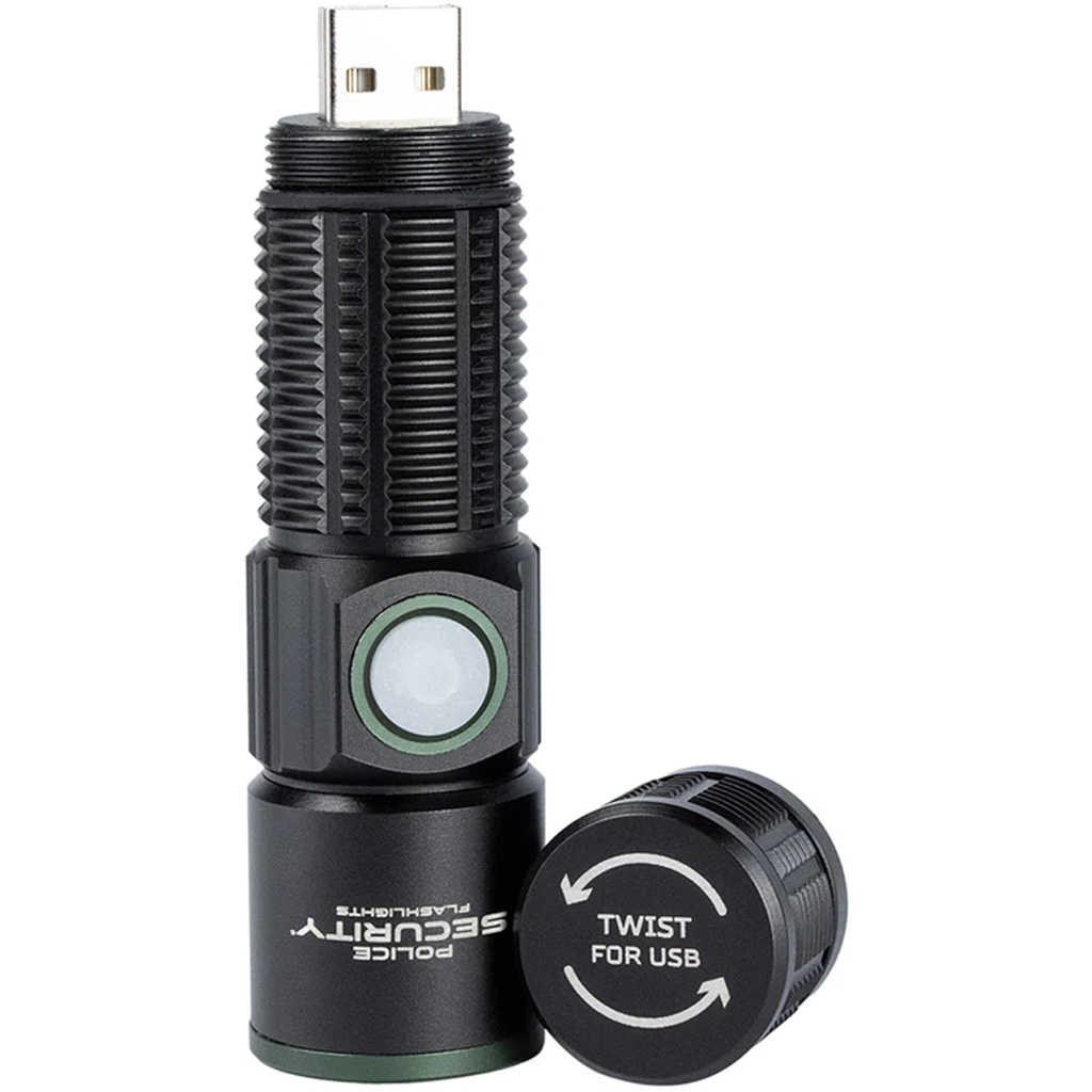 Police Security USB Flashlight 550 Lumens - Image 3