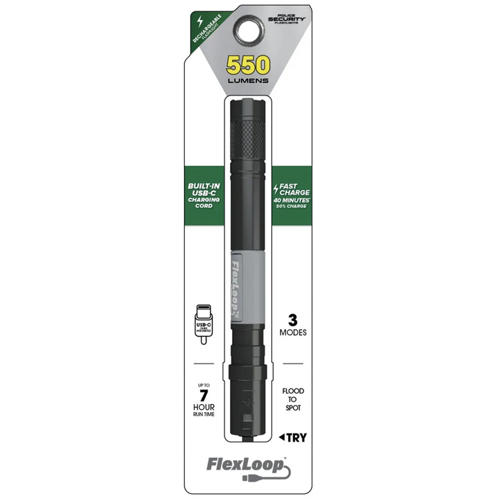 Police Security FlexLoop R Flashlight 550 Lumens - Image 3