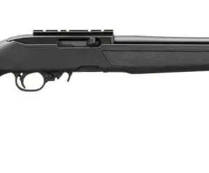 RUGER 10/22 22LR RIFLE 18.5" BLUED/BLACK SYNTHETIC, BX-TRIGGER, RAIL INSTALLED, NO SIGHT 1-10RD