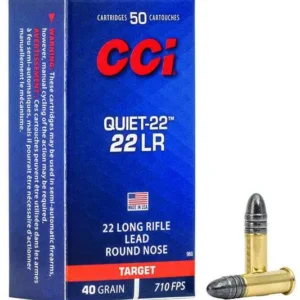 CCI 22 LR 40GR LRN "QUIET 22" 50 RD/BX 100 BX/CS