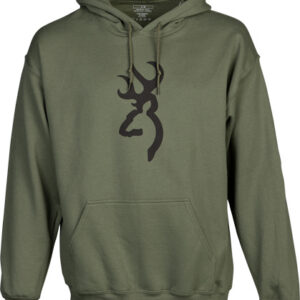 BROWNING HOODIE BACKFENCE - BROWNING ARMS GREEN LARGE