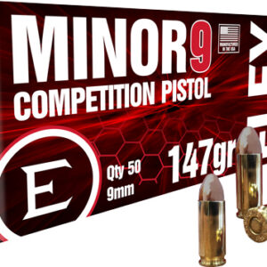 ELEY MINOR 9 COMPETITION 9MM - 147GR FMJ 50RD 20BX/CS