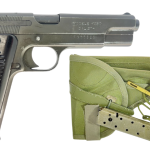 NAVY ARMS MAC 50 PISTOLS SURPLUS 9MM PISTOL W/ HLSTER, CLEANING KIT, LANYARD, ORIGINAL FRENCH MANUAL